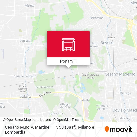 Mappa Cesano M.no V. Martinelli Fr. 53 (Basf)