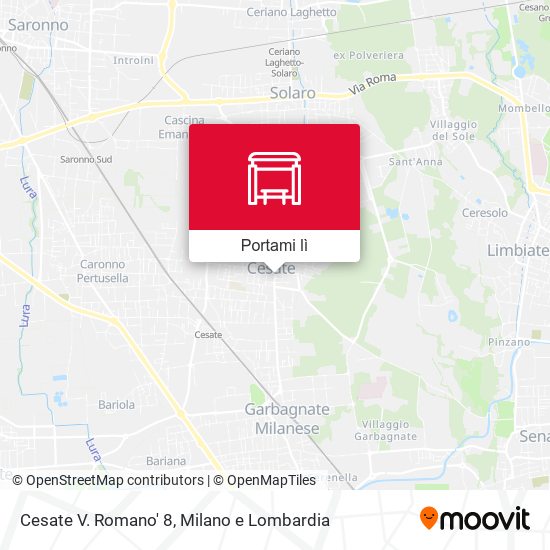 Mappa Cesate V. Romano' 8