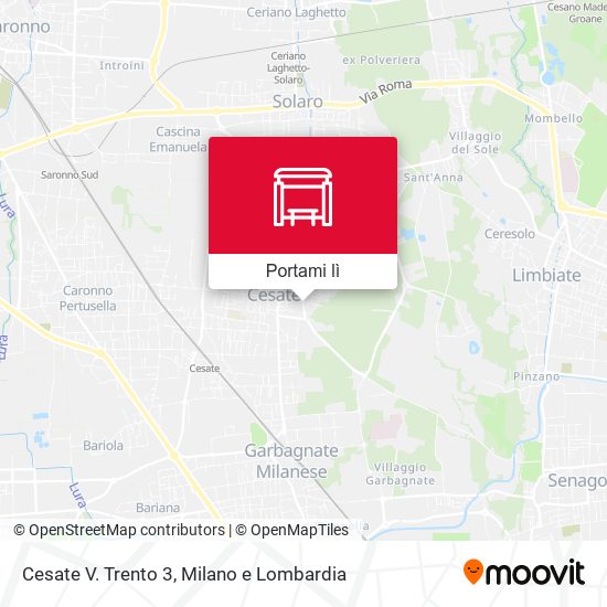 Mappa Cesate V. Trento 3
