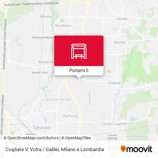 Mappa Cogliate V. Volta / Galilei