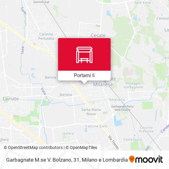 Mappa Garbagnate M.se V. Bolzano, 31