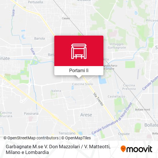 Mappa Garbagnate M.se V. Don Mazzolari / V. Matteotti