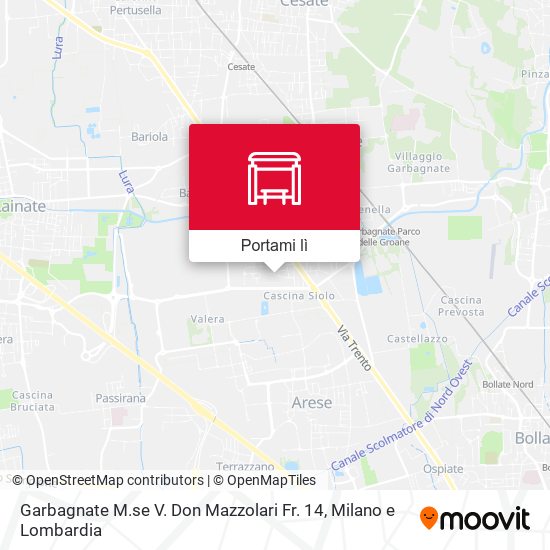 Mappa Garbagnate M.se V. Don Mazzolari Fr. 14