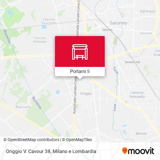 Mappa Origgio V. Cavour 38