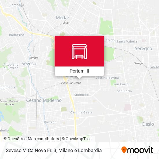 Mappa Seveso V. Ca Nova Fr. 3