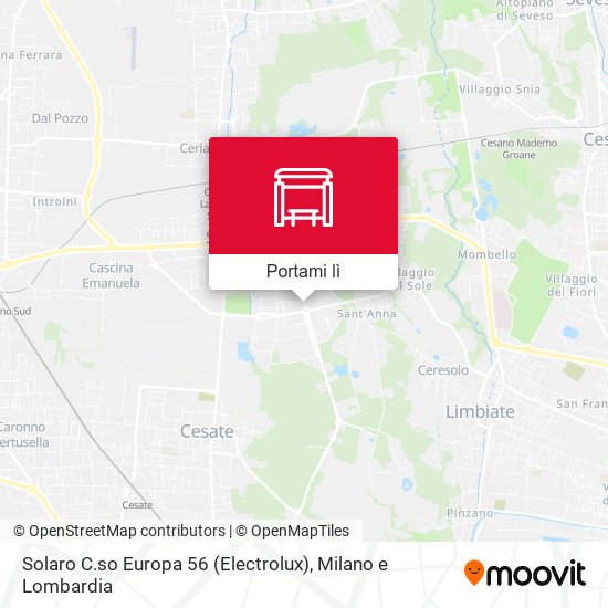 Mappa Solaro C.so Europa 56 (Electrolux)