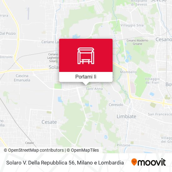 Mappa Solaro V. Della Repubblica 56