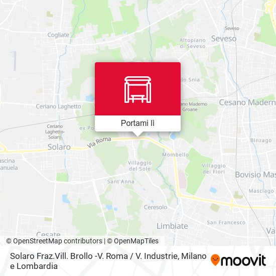 Mappa Solaro Fraz.Vill. Brollo -V. Roma / V. Industrie