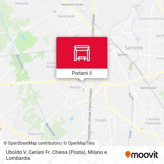 Mappa Uboldo V. Ceriani Fr. Chiesa (Posta)