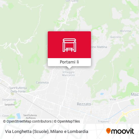 Mappa Via Longhetta (Scuole)