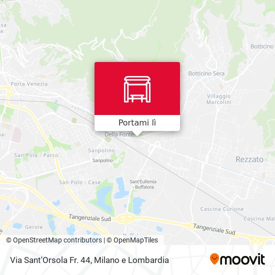 Mappa Via Sant'Orsola Fr. 44