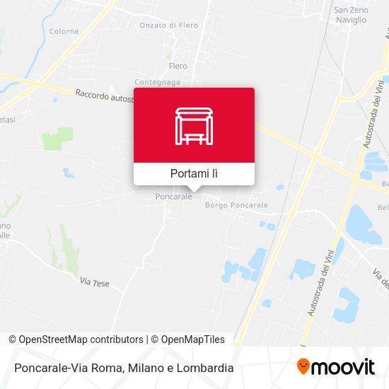 Mappa Poncarale-Via Roma