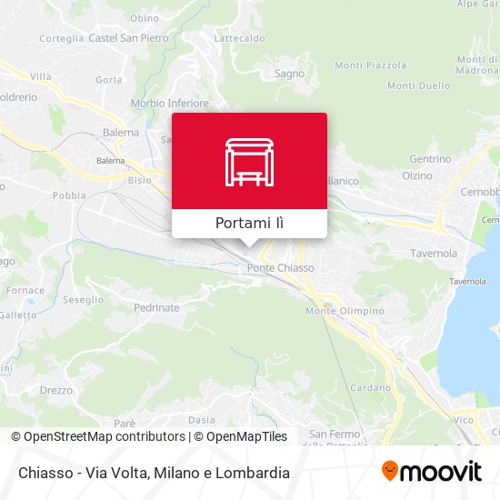Mappa Chiasso - Via Volta