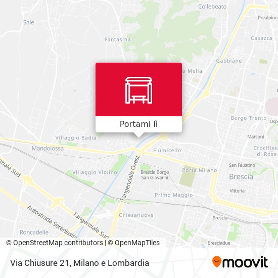 Mappa Via Chiusure 21