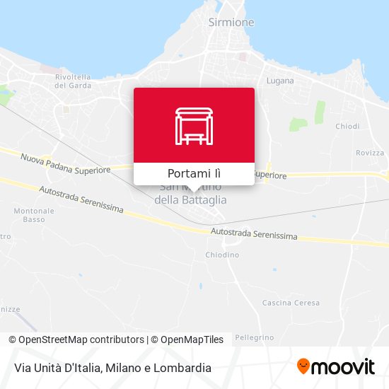 Mappa Via Unità D'Italia