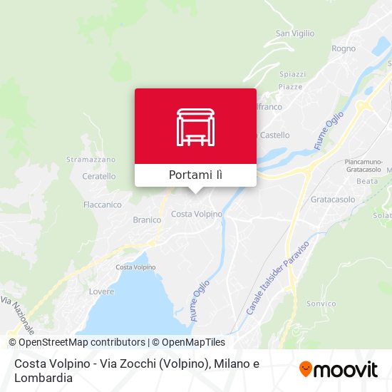 Mappa Costa Volpino - Via Zocchi