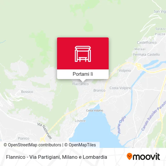 Mappa Flannico - Via Partigiani
