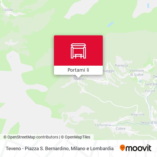 Mappa Teveno - Piazza S. Bernardino