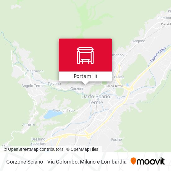 Mappa Gorzone Sciano - Via Colombo