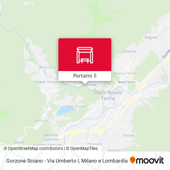 Mappa Gorzone Sciano - Via Umberto I