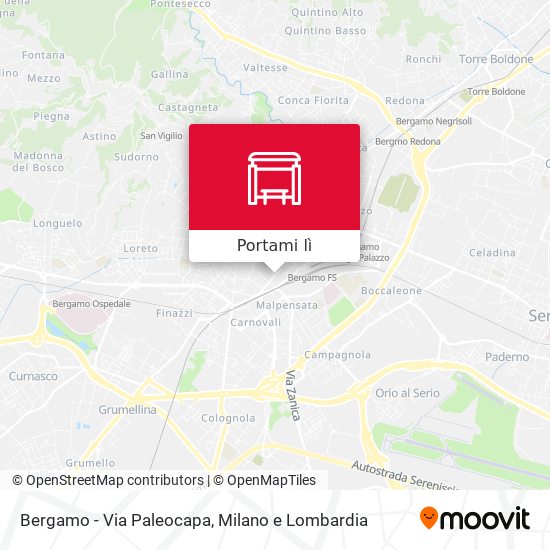 Mappa Bergamo - Via Paleocapa