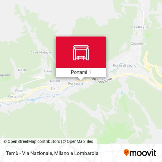 Mappa Temù - Via Nazionale