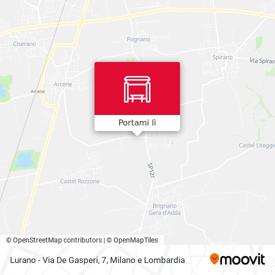 Mappa Lurano - Via De Gasperi, 7