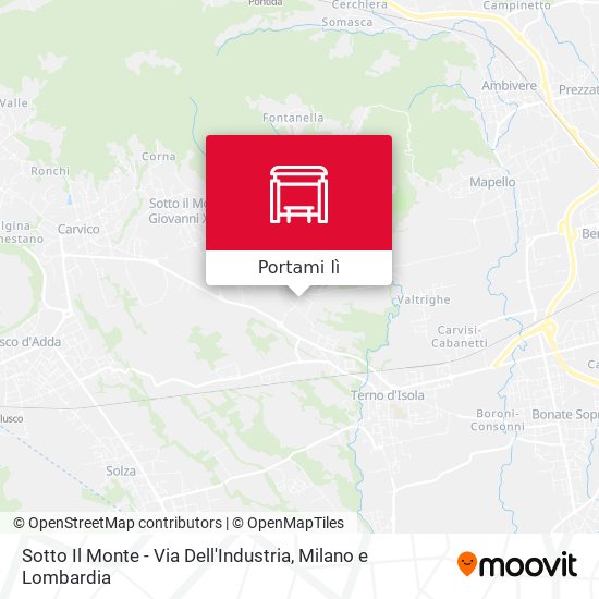 Mappa Sotto Il Monte - Via Dell'Industria