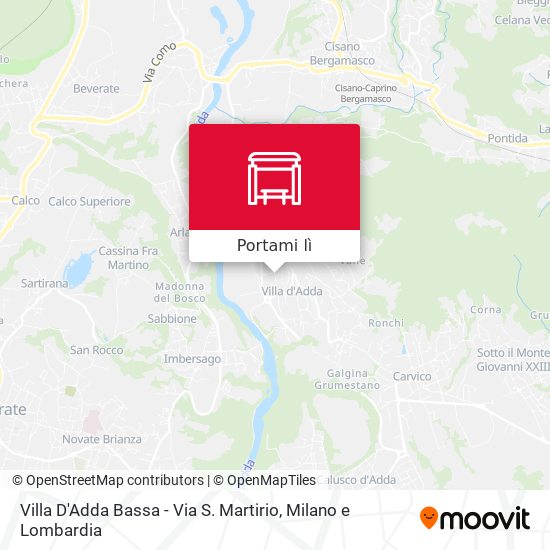 Mappa Villa D'Adda Bassa - Via S. Martirio