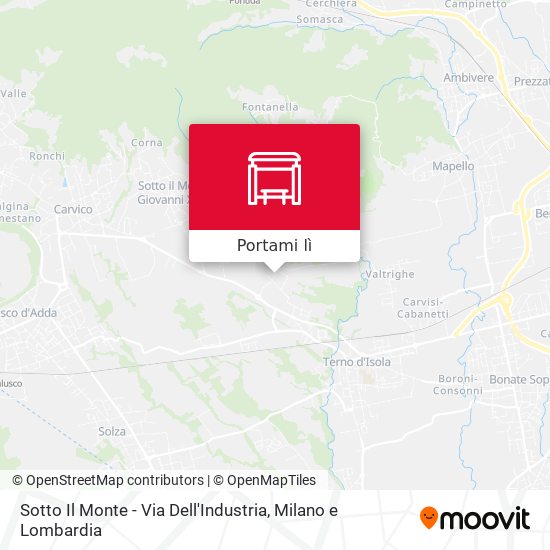 Mappa Sotto Il Monte - Via Dell'Industria