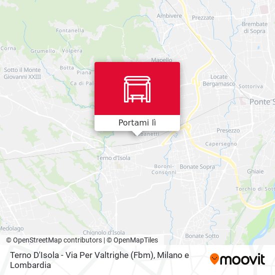 Mappa Terno D'Isola - Via Per Valtrighe (Fbm)
