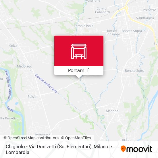Mappa Chignolo - Via Donizetti (Sc. Elementari)