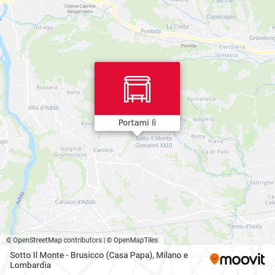Mappa Sotto Il Monte - Brusicco (Casa Papa)