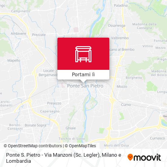 Mappa Ponte S. Pietro - Via Manzoni (Sc. Legler)