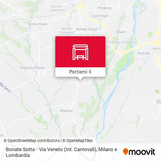 Mappa Bonate Sotto - Via Veneto (Int. Carnovali)