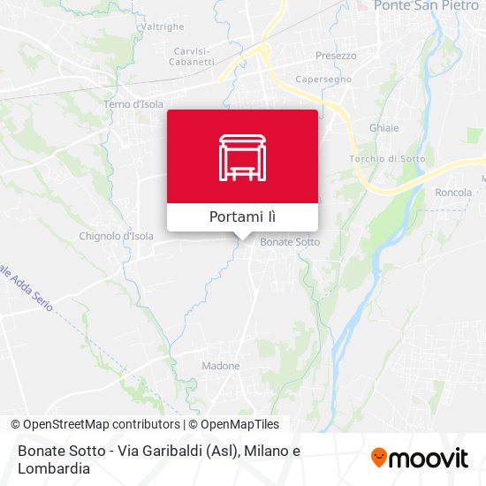 Mappa Bonate Sotto - Via Garibaldi (Asl)