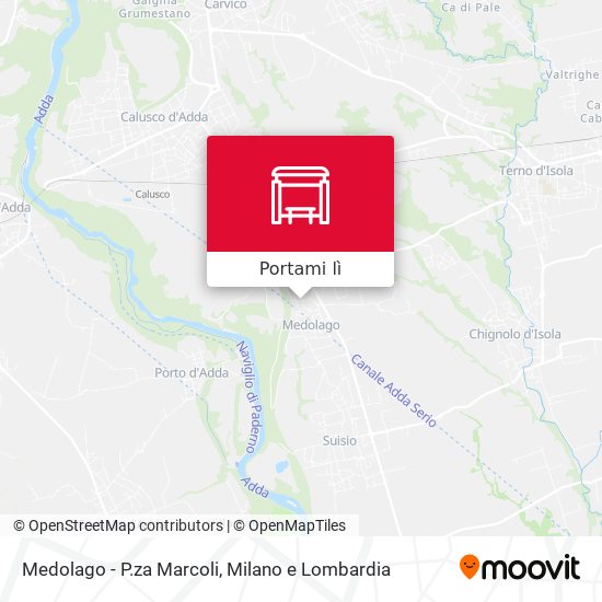 Mappa Medolago - P.za Marcoli