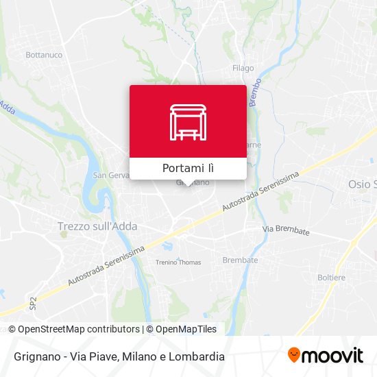 Mappa Grignano - Via Piave