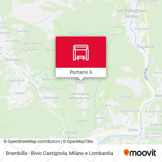 Mappa Brembilla - Bivio Castignola