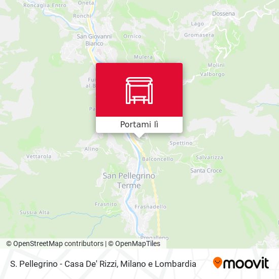 Mappa S. Pellegrino - Casa De' Rizzi