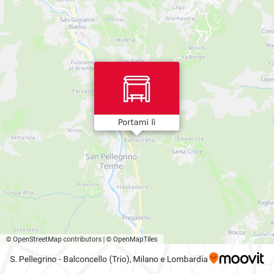 Mappa S. Pellegrino - Balconcello (Trio)