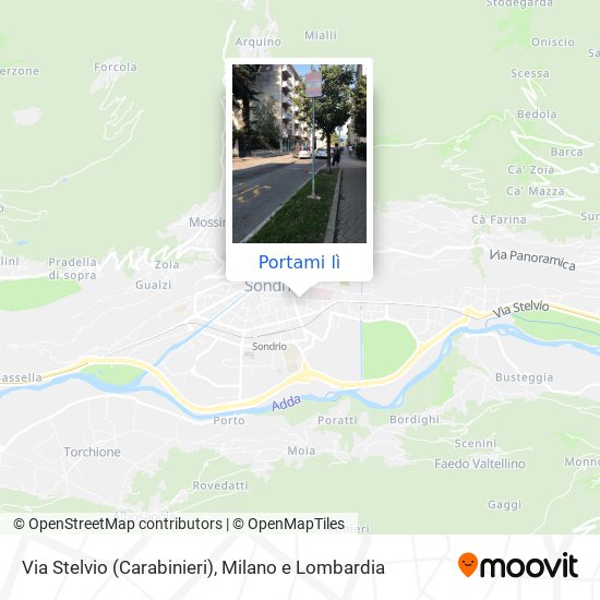 Mappa Via Stelvio (Carabinieri)
