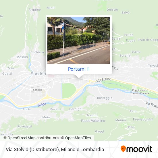 Mappa Via Stelvio (Distributore)
