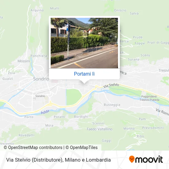 Mappa Via Stelvio (Distributore)