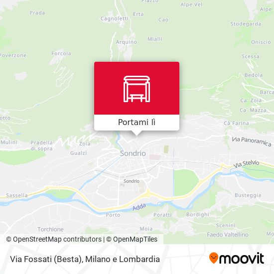Mappa Via Fossati (Besta)