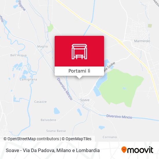 Mappa Soave - Via Da Padova