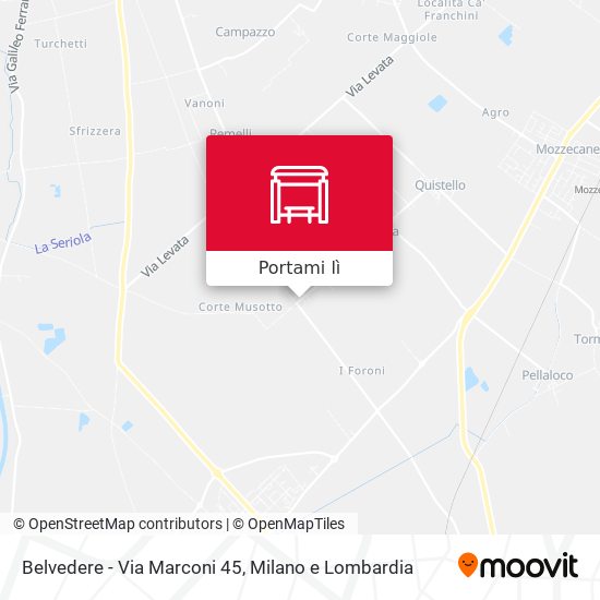 Mappa Belvedere - Via Marconi 45