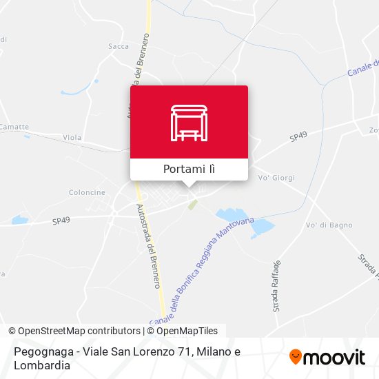 Mappa Pegognaga - Viale San Lorenzo 71