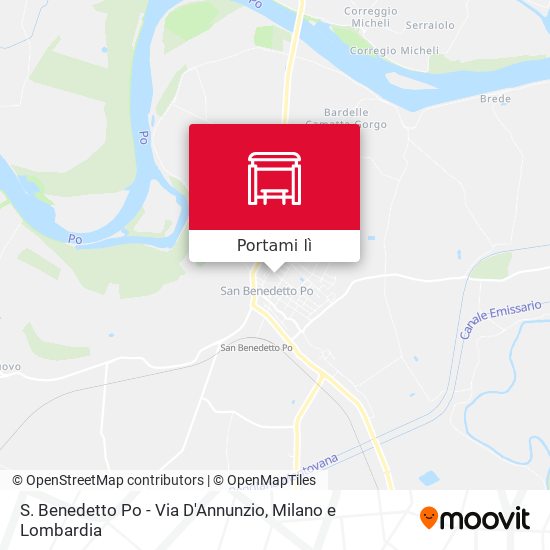 Mappa S. Benedetto Po - Via D'Annunzio