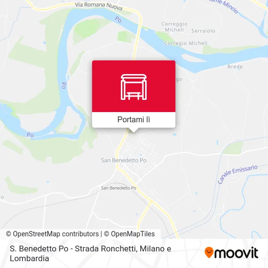Mappa S. Benedetto Po - Strada Ronchetti